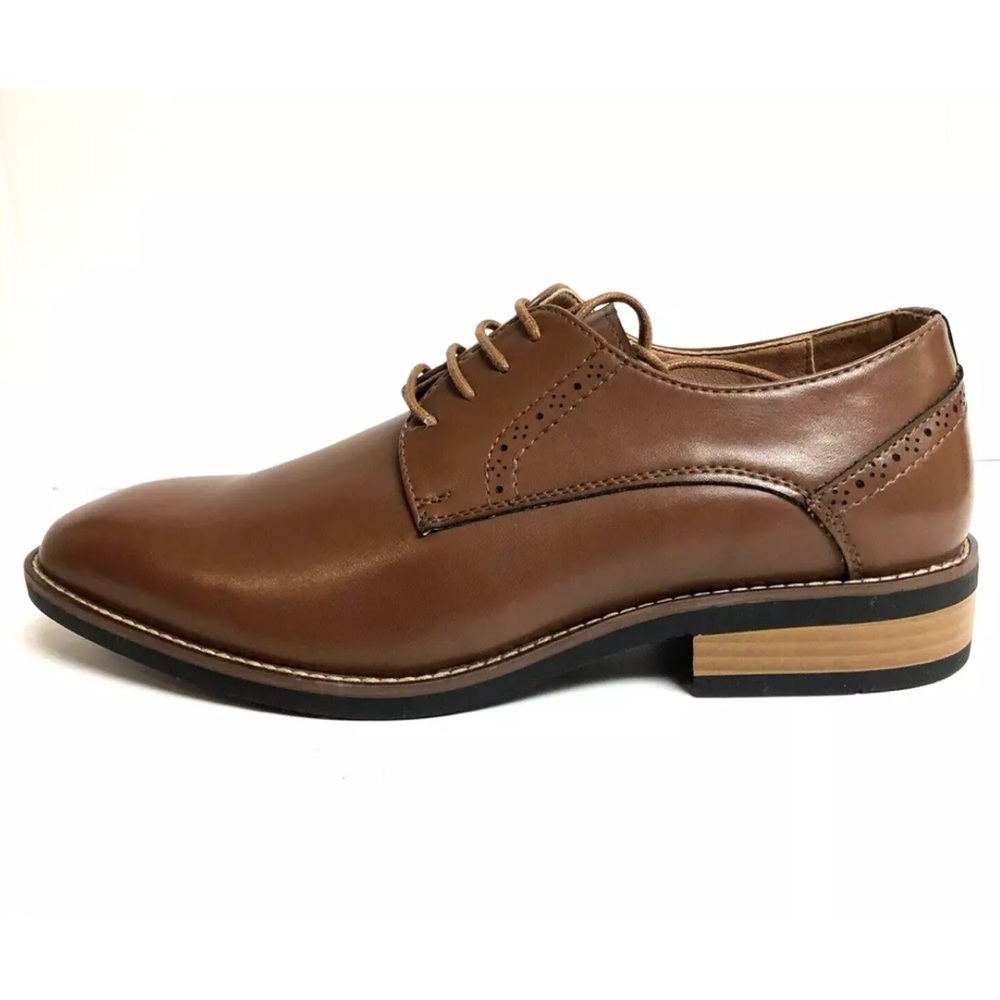 Golaiman Men’s G1101, Brown Oxford Dress Shoes, Size 8.5 M.